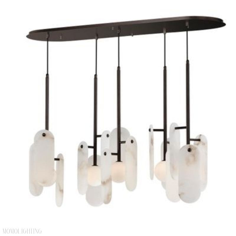 Alabaster Studio M Megalith 5-Light Chandelier-Momo Lighting