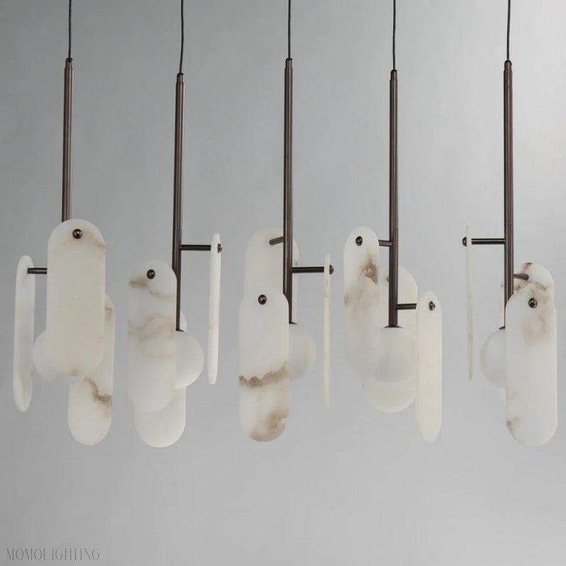 Alabaster Studio M Megalith 5-Light Chandelier-Momo Lighting