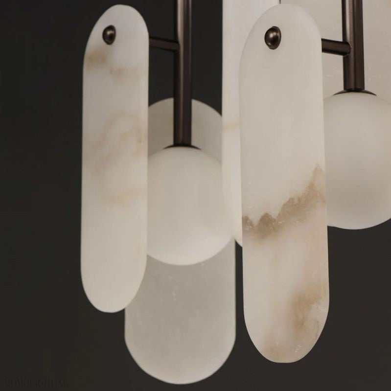 Alabaster Studio M Megalith 5-Light Chandelier-Momo Lighting