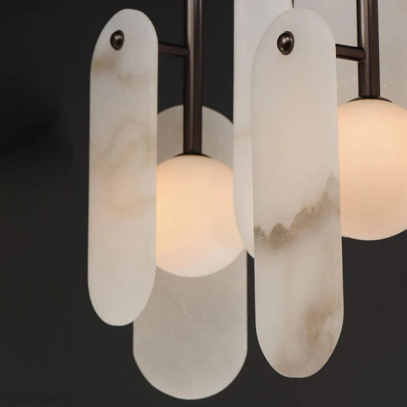 Alabaster Studio M Megalith 5-Light Chandelier-Momo Lighting
