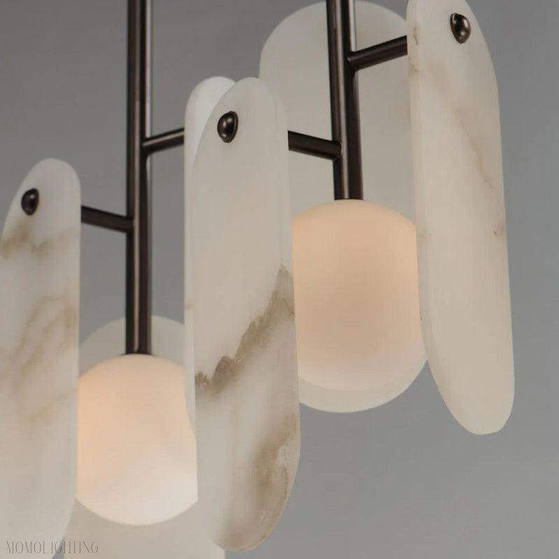 Alabaster Studio M Megalith 5-Light Chandelier-Momo Lighting
