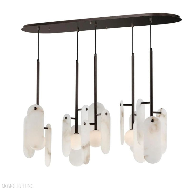 Alabaster Studio M Megalith 5-Light Chandelier-Momo Lighting
