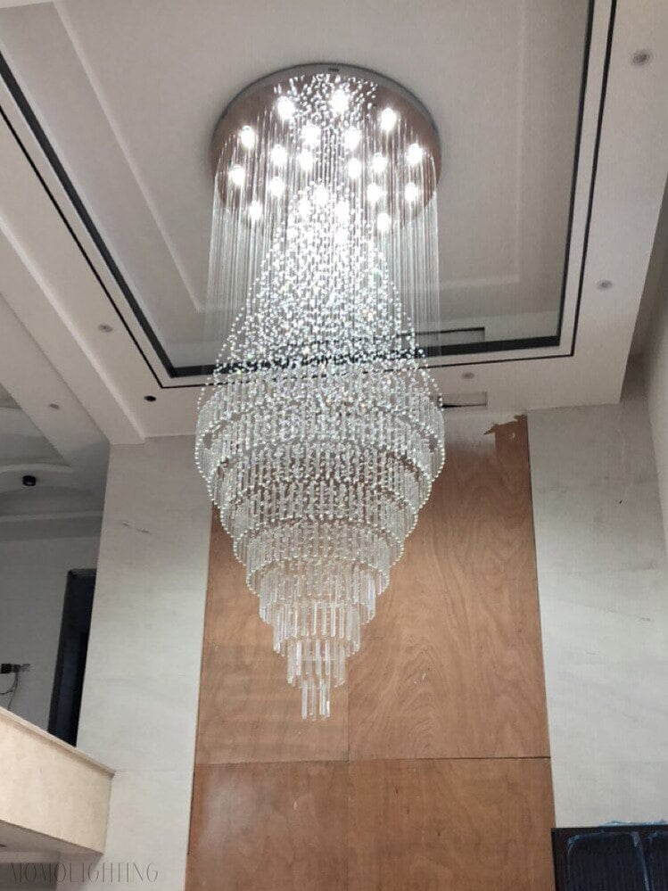 Albert Crystal Foyer & Staircase Chandelier 23" 31" 39" 47" D-Momo Lighting