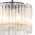 Alpina Modern Glass Chandelier - [Nickel]-Momo Lighting