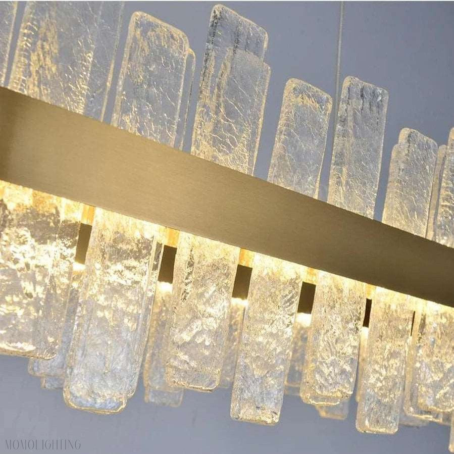 Andrea Rectangular Crystal Chandelier-Momo Lighting