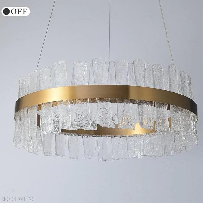 Andrea Round Crystal Chandelier-Momo Lighting