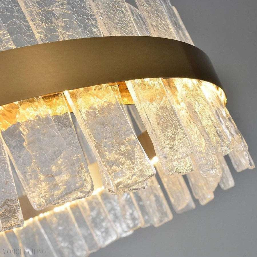 Andrea Round Crystal Chandelier-Momo Lighting