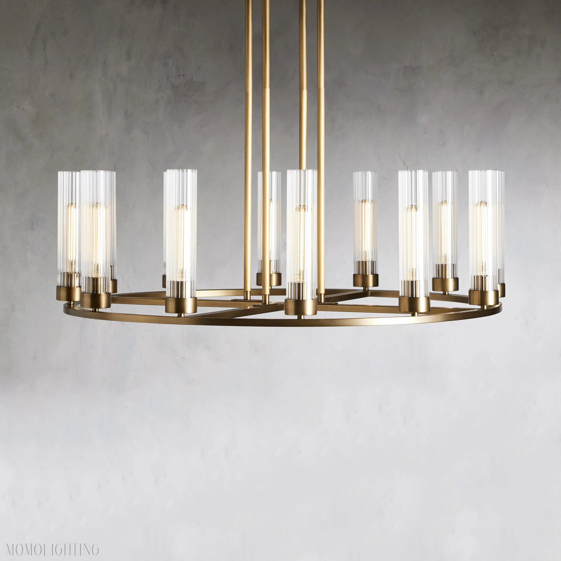 Andreas Round Chandelier Pendant Lighting-Momo Lighting