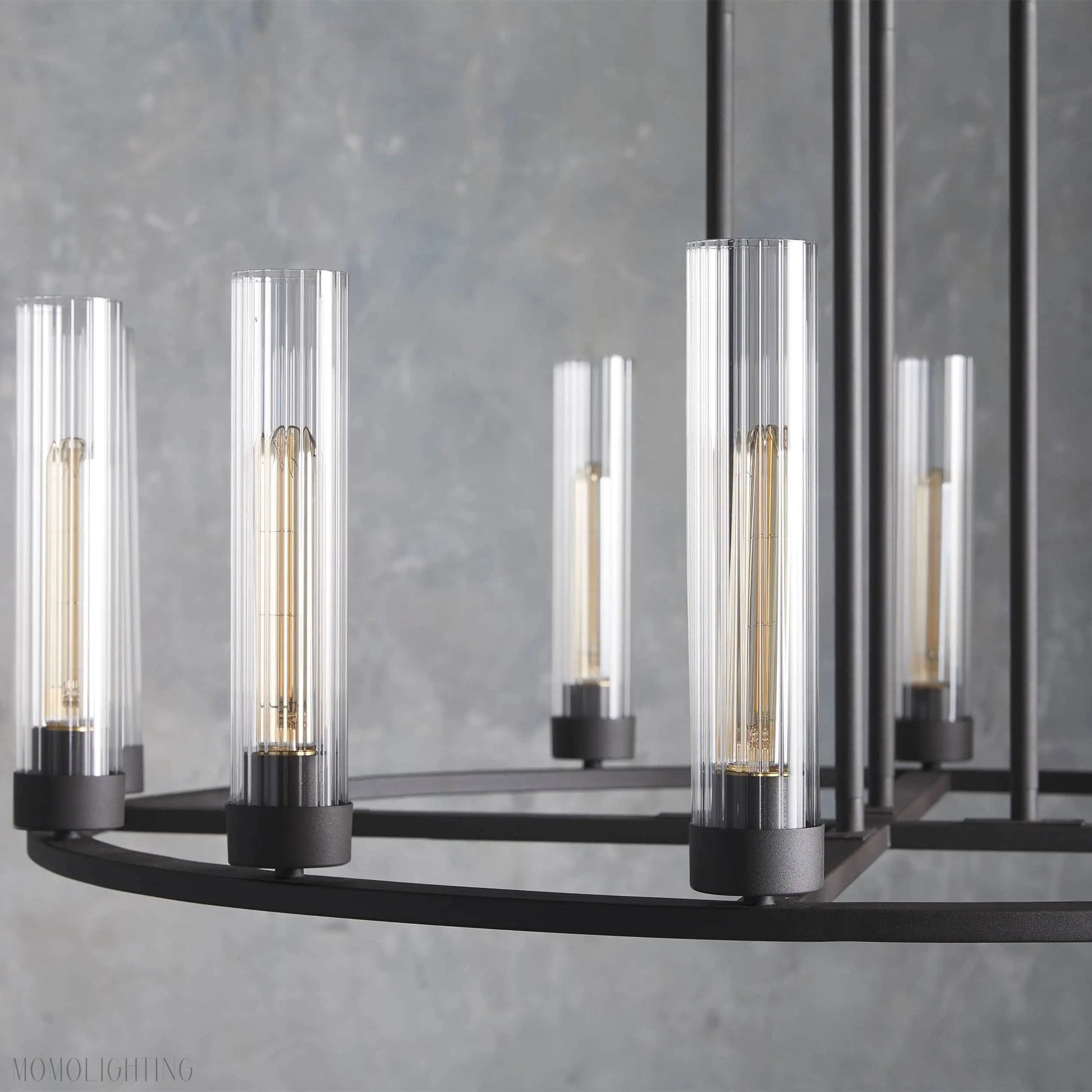 Andreas Round Glass Chandelier 30"W 40"W-Momo Lighting