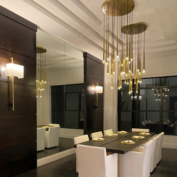 Aquitain Cluster Round Chandelier-Momo Lighting