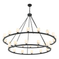 Aragon 30 Light Chandelier Alabaster-Momo Lighting