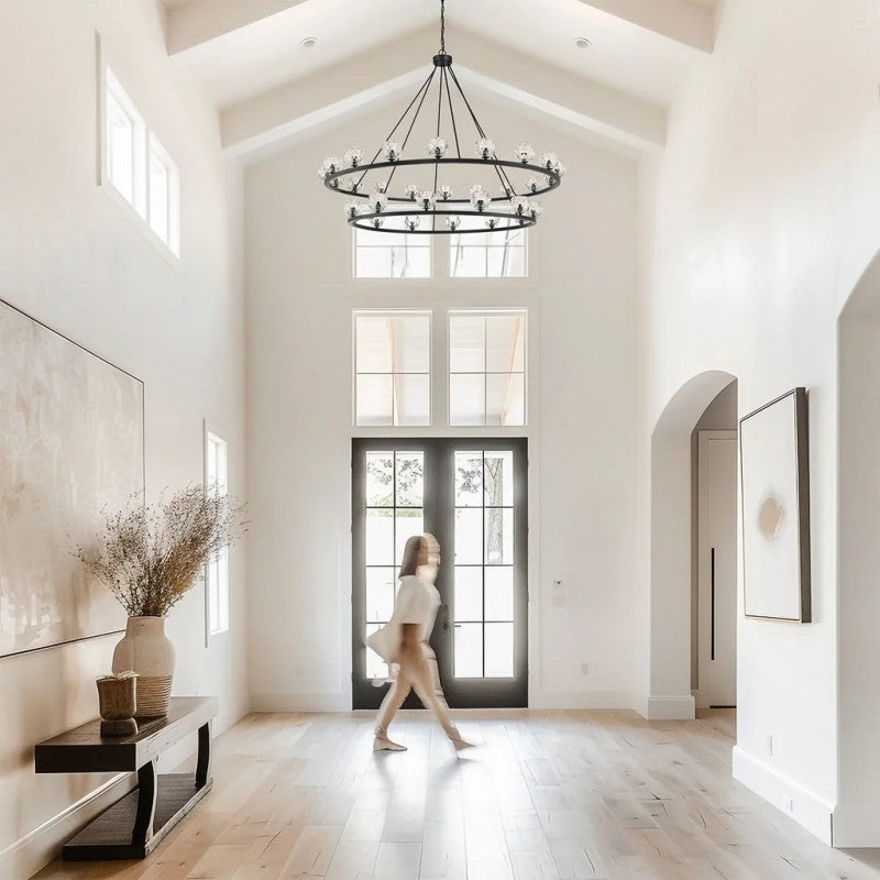 Aragon 30 Light Chandelier Alabaster-Momo Lighting