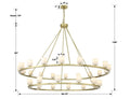 Aragon 30 Light Chandelier Alabaster-Momo Lighting