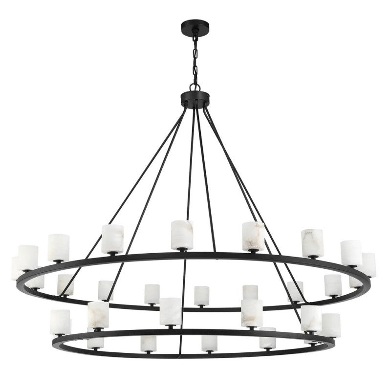 Aragon 30 Light Chandelier Alabaster-Momo Lighting