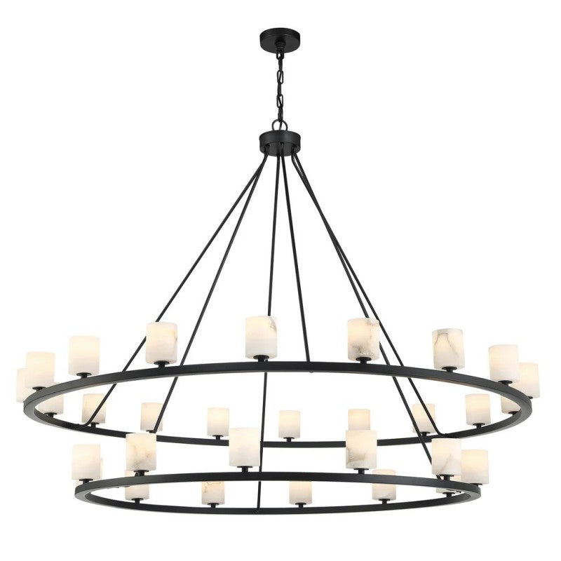 Aragon 30 Light Chandelier Alabaster-Momo Lighting