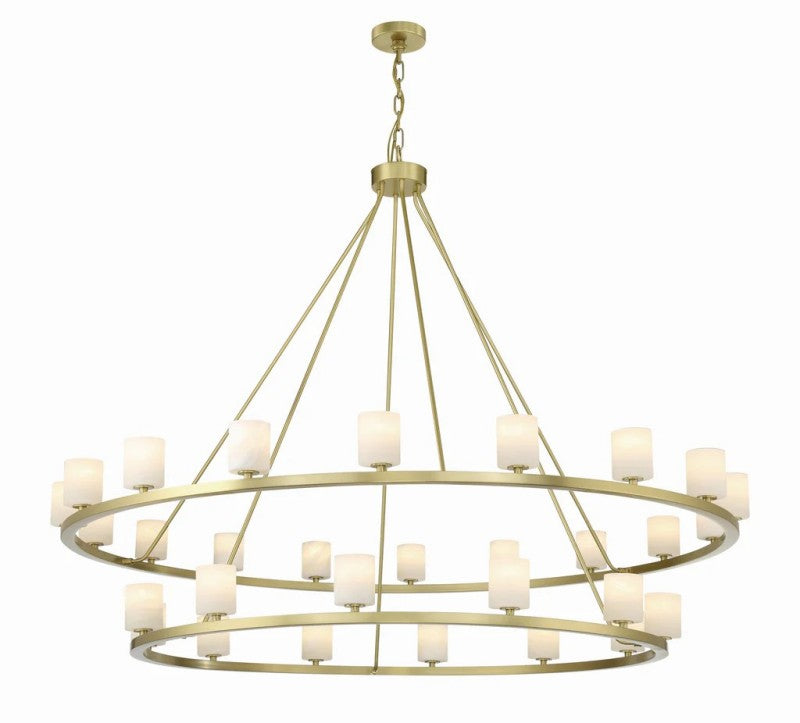 Aragon 30 Light Chandelier Alabaster-Momo Lighting