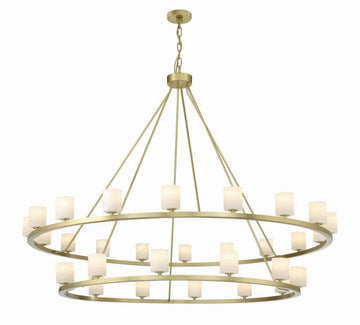Aragon 30 Light Chandelier Alabaster-Momo Lighting