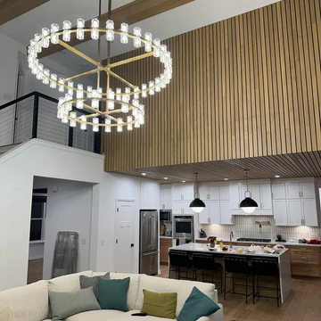 Arcachon Crystal 2-Tier Round Chandelier 60“-Momo Lighting