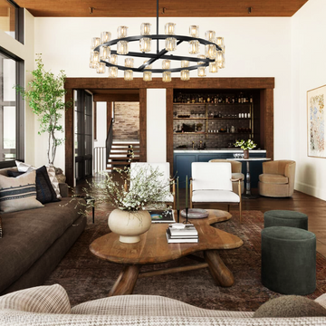 Arcachon Crystal Round Chandelier 36"-Momo Lighting