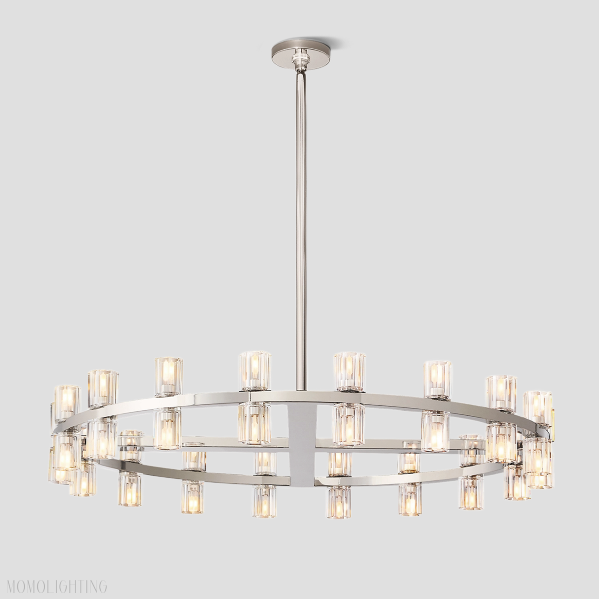 Arcachon Crystal Round Chandelier 42"-Momo Lighting