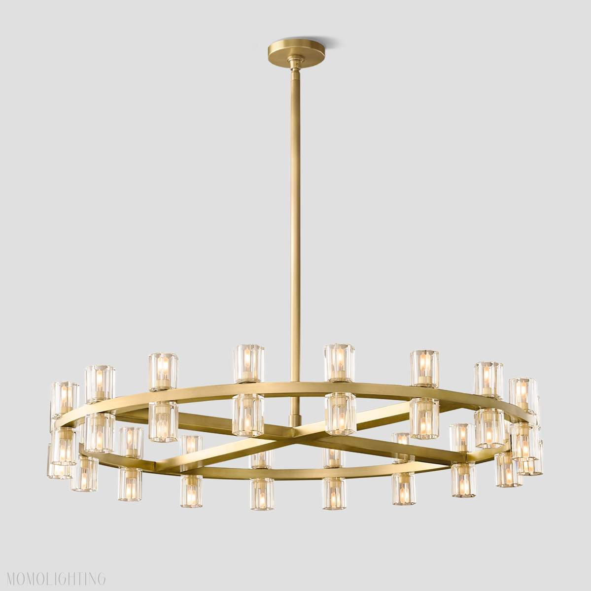 Arcachon Crystal Round Chandelier 42"-Momo Lighting