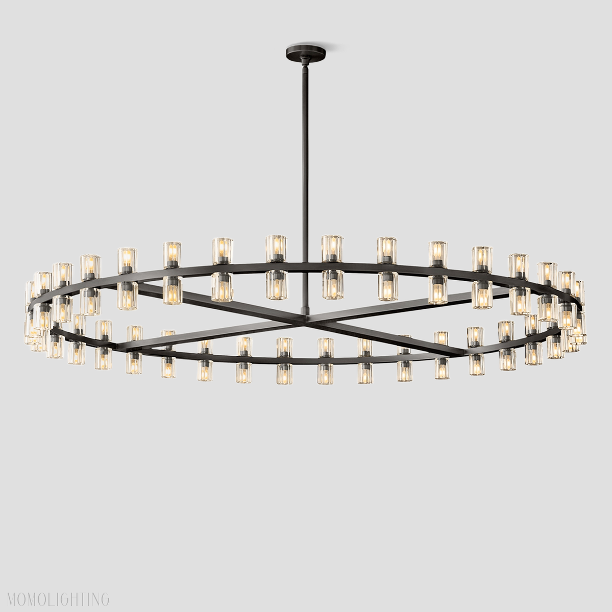 Arcachon Crystal Round Chandelier 48"-Momo Lighting
