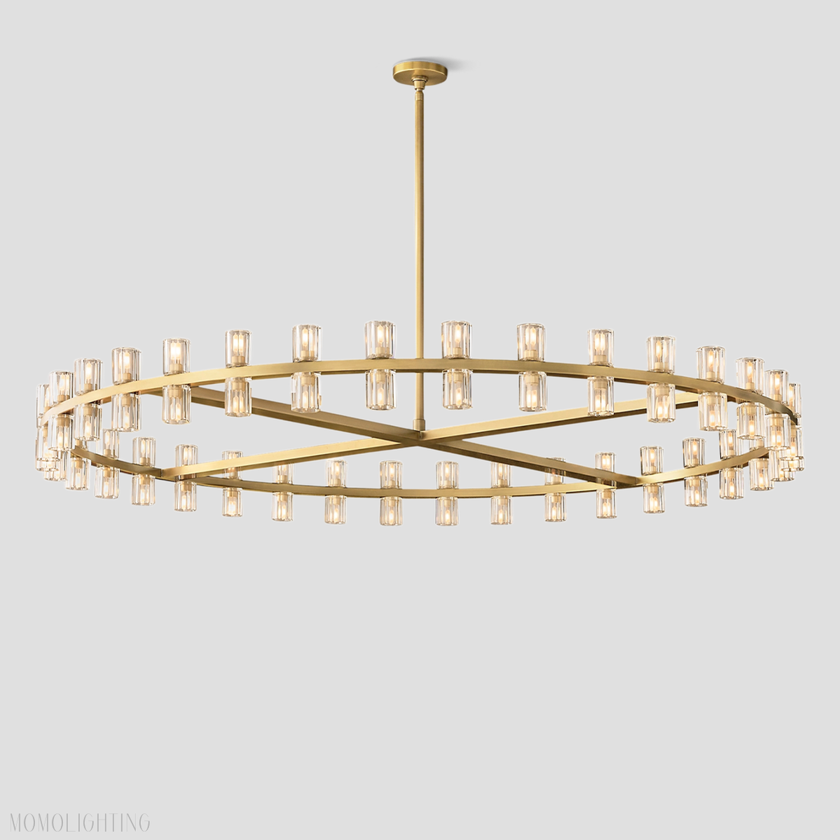 Arcachon Crystal Round Chandelier 48"-Momo Lighting