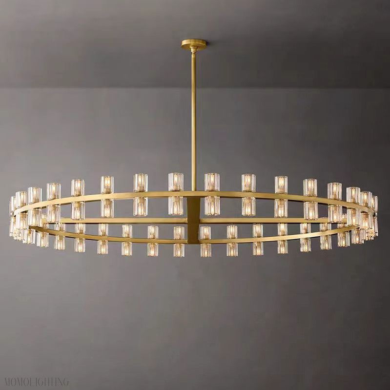 Arcachon Crystal Round Chandelier 60"-Momo Lighting