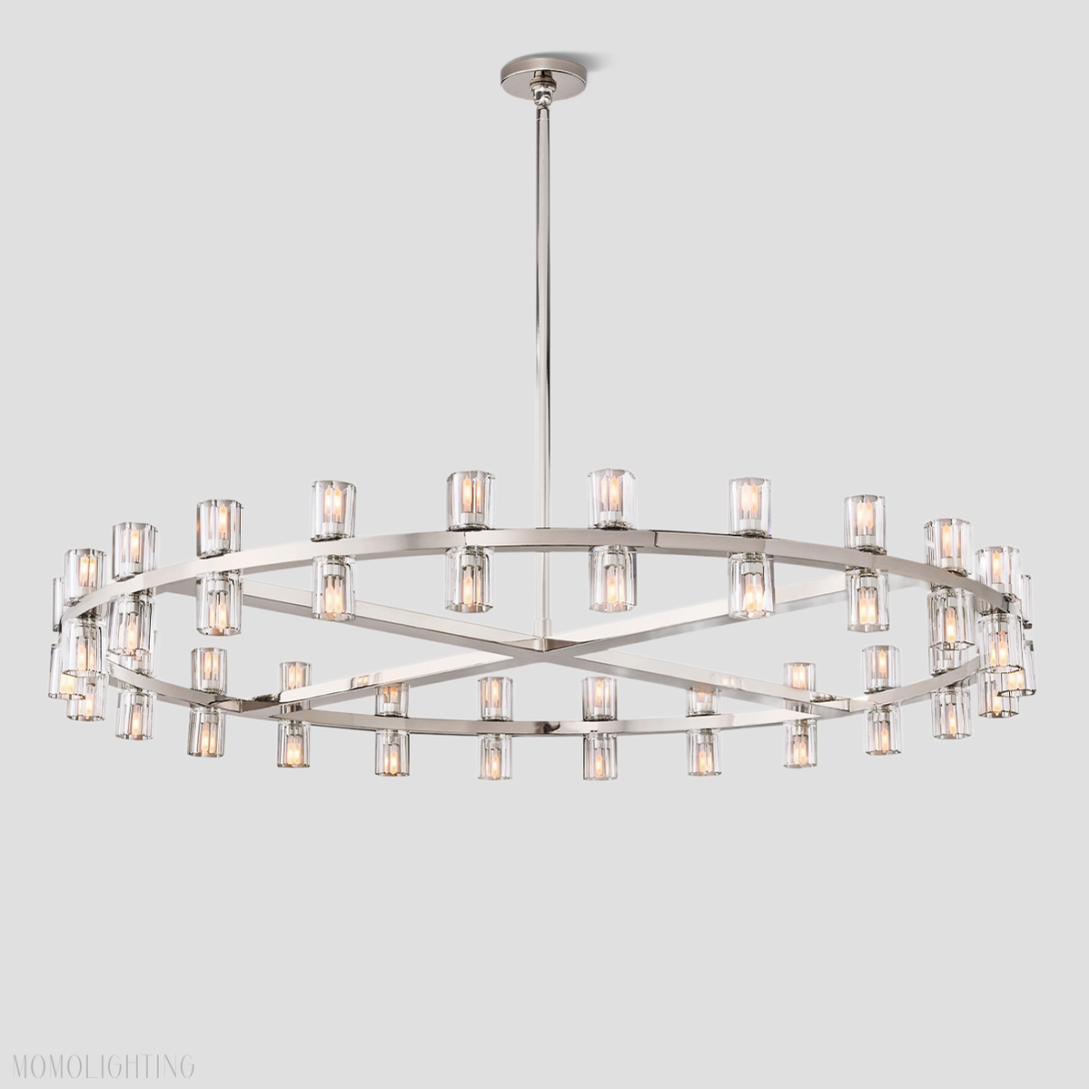 Arcachon Crystal Round Chandelier 60"-Momo Lighting