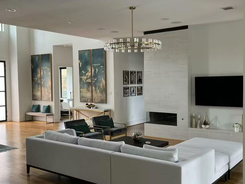 Arcachon Crystal Round Chandelier 60"-Momo Lighting