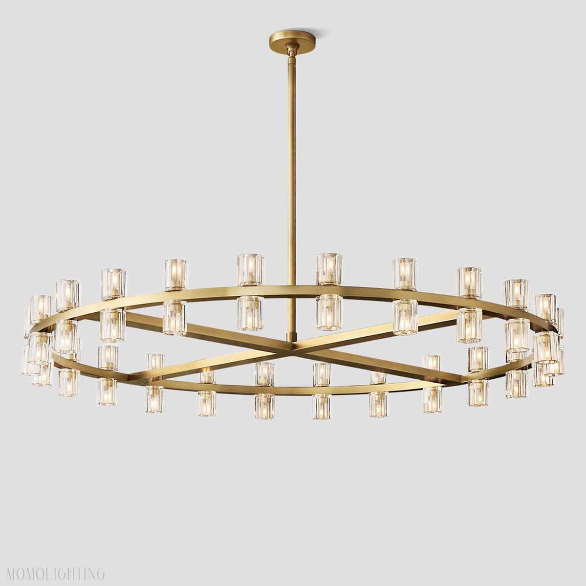 Arcachon Crystal Round Chandelier 60"-Momo Lighting