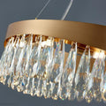Arian Oval Crystal Chandelier-Momo Lighting