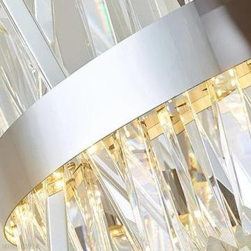 Arsen Crystal Round Chandelier-Momo Lighting