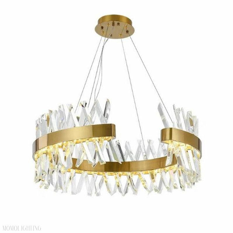 Arsenio Open Round Crystal Chandelier-Momo Lighting