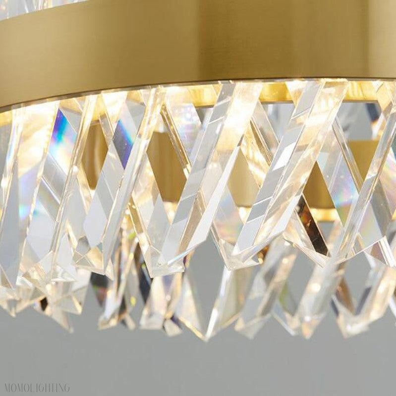 Arsenio Open Round Crystal Chandelier-Momo Lighting