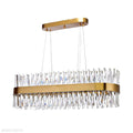 Arsenio Oval Crystal Chandelier-Momo Lighting
