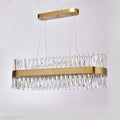 Arsenio Oval Crystal Chandelier-Momo Lighting
