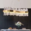 Arsenio Wave Crystal Chandelier-Momo Lighting