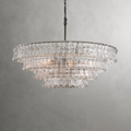 Art Glass Ghiaccio Round Chandelier 36