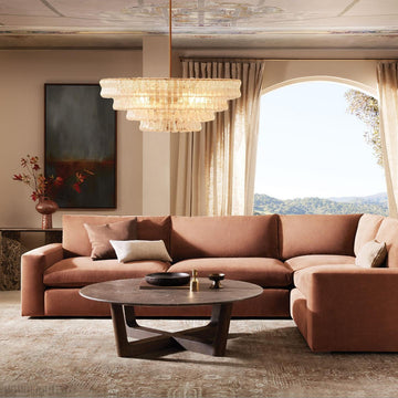 Art Glass Ghiaccio Round Chandelier 36" 48" 60"-Momo Lighting