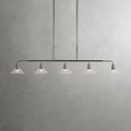 Art Glass Therona Linear Chandelier-Momo Lighting