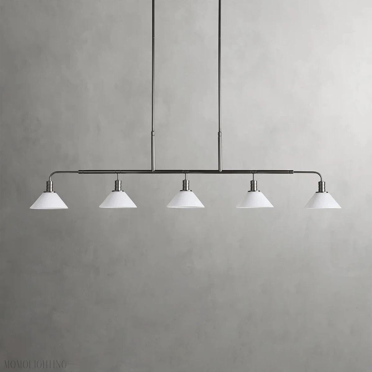 Art Glass Therona Linear Chandelier-Momo Lighting