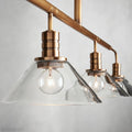 Art Glass Therona Linear Chandelier-Momo Lighting