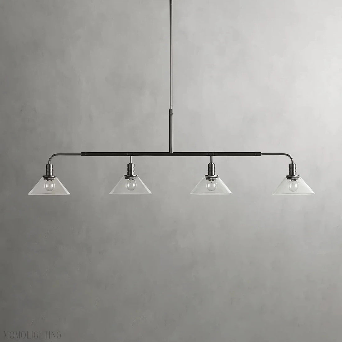 Art Glass Therona Linear Chandelier-Momo Lighting