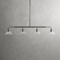 Art Glass Therona Linear Chandelier-Momo Lighting