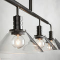 Art Glass Therona Linear Chandelier-Momo Lighting