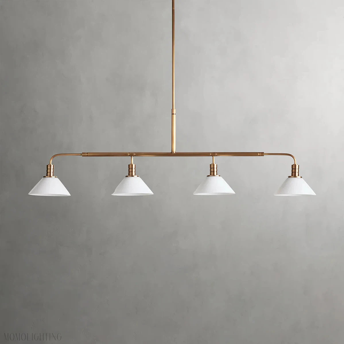 Art Glass Therona Linear Chandelier-Momo Lighting