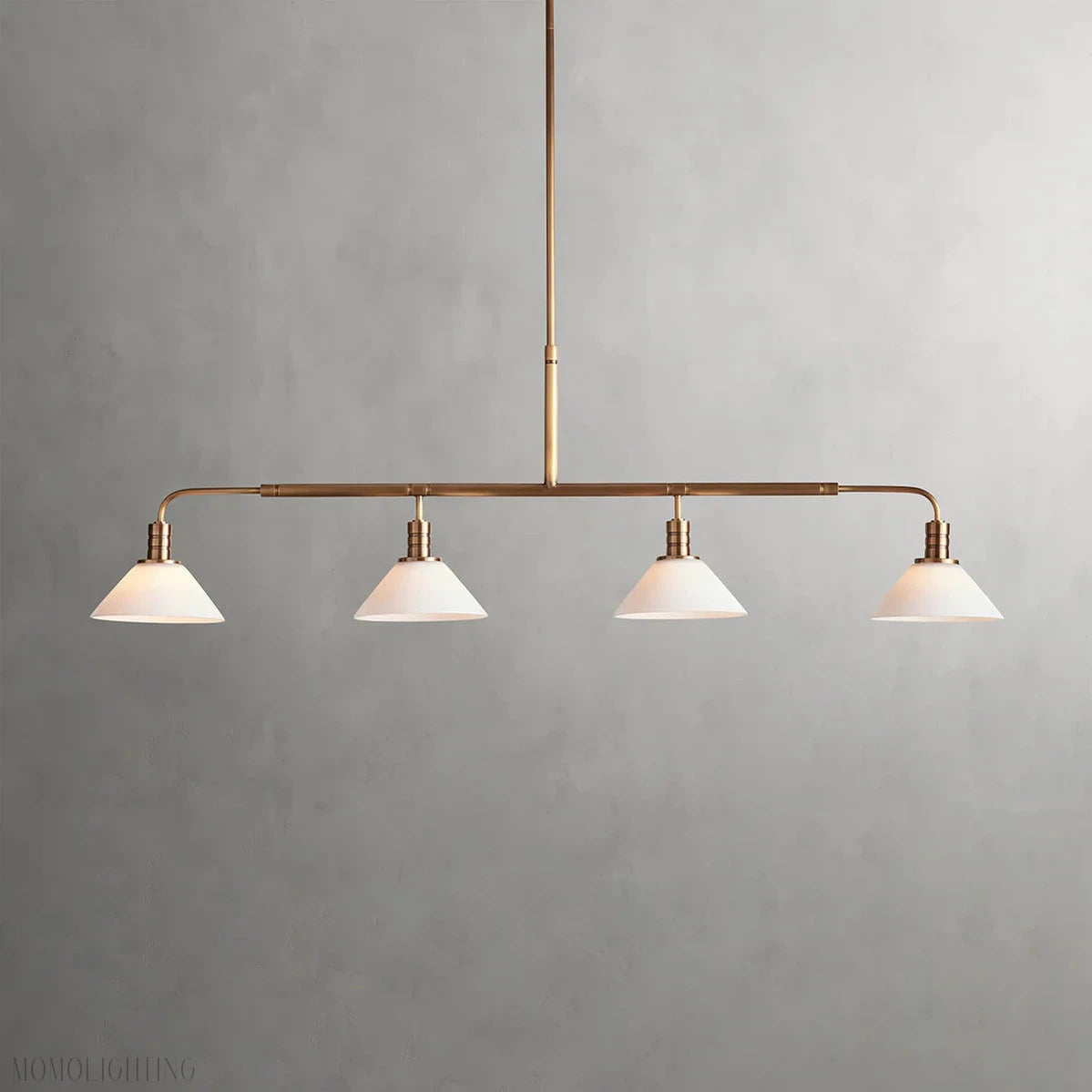 Art Glass Therona Linear Chandelier-Momo Lighting