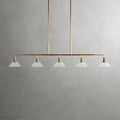 Art Glass Therona Linear Chandelier-Momo Lighting
