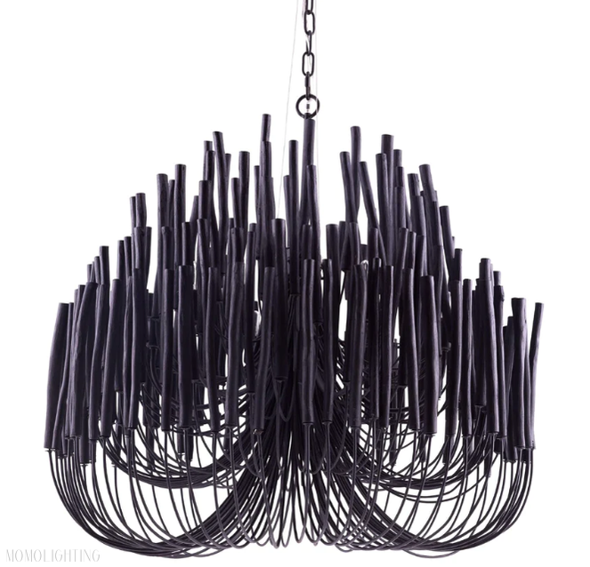 Arteriors Tilda Wide Alabaster Chandelier 21" 36"-Momo Lighting